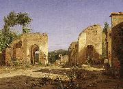 Gateway in the Via Sepulcralis in Pompeii. Christen Kobke